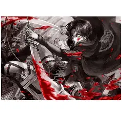 پوستر گلاسه طرح انیمه Attack on Titan کد 001