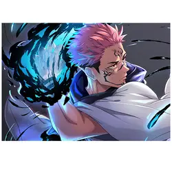 پوستر گلاسه طرح انیمه Jujutsu Kaisen کد 011