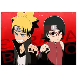 پوستر گلاسه طرح انیمه Boruto: Naruto Next Generations کد 001