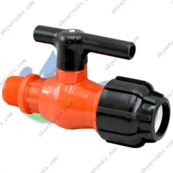 شیر پلیمری یکسر رابط یکسر دنده بیرون 2*63 بال ولو