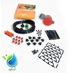 پکیج آبیاری  و مه پاشی به همراه تایمر