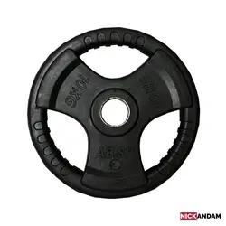 خرید وزنه هالتر 10کیلویی تمام لاستیک فرمونی سوراخ 50mm - نیک اندام