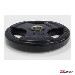 خرید وزنه هالتر 15کیلویی تمام لاستیک فرمونی سوراخ 50mm - نیک اندام