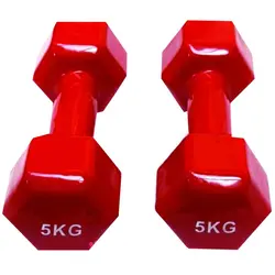 دمبل ایروبیک روکش دار 5 کیلویی (یک جفت)