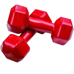 دمبل ایروبیک روکش دار 5 کیلویی (یک جفت)