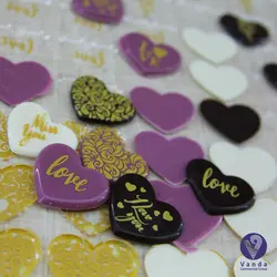 قالب شکلات قلب تکرنگ