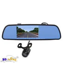 خرید و قیمت آینه مانیتور دار ۵ اینچی به همراه دوربین | یدک جو خرید لوازم یدکی