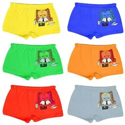 شورت پسرانه مدل نخی بچه رئیس بسته 6 عددی