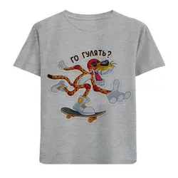 تی شرت پسرانه مدل پلنگ و اسکیت F419