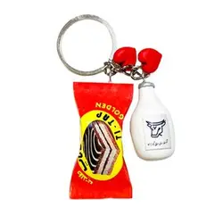 جاکلیدی مدل مینیاتوری شیر و کیک