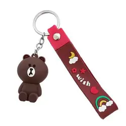 جاکلیدی مدل سیلیکونی طرح خرس لاین کد DB20