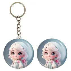 پیکسل خندالو مدل دخترانه کد 28825 به همراه جاکلیدی