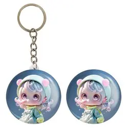 پیکسل خندالو مدل دخترانه کد 28826 به همراه جاکلیدی