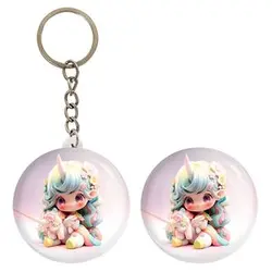 پیکسل خندالو مدل دخترانه کد 28824 به همراه جاکلیدی