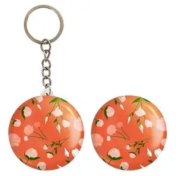 پیکسل خندالو مدل گل گلی کد 29016 به همراه جاکلیدی