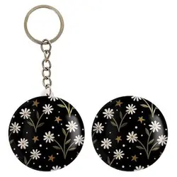 پیکسل خندالو مدل گل گلی کد 29025 به همراه جاکلیدی