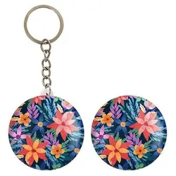 پیکسل خندالو مدل گل گلی کد 29030 به همراه جاکلیدی