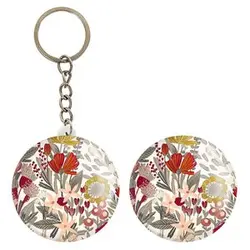 پیکسل خندالو مدل گل گلی کد 29034 به همراه جاکلیدی