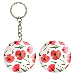 پیکسل خندالو مدل گل گلی کد 29011 به همراه جاکلیدی