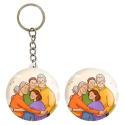 پیکسل خندالو مدل خانواده شاد کد 29044 به همراه جاکلیدی