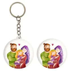 پیکسل خندالو مدل خانواده شاد کد 29051 به همراه جاکلیدی