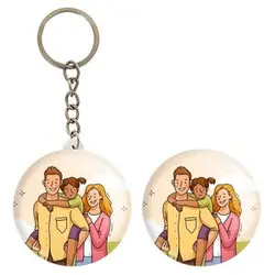 پیکسل خندالو مدل خانواده شاد کد 29052 به همراه جاکلیدی