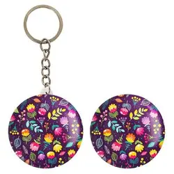 پیکسل خندالو مدل گل گلی کد 29069 به همراه جاکلیدی