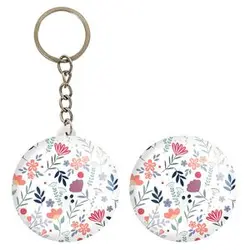 پیکسل خندالو مدل گل گلی کد 29074 به همراه جاکلیدی