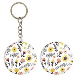 پیکسل خندالو مدل گل گلی کد 29075 به همراه جاکلیدی