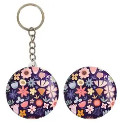 پیکسل خندالو مدل گل گلی کد 29056 به همراه جاکلیدی