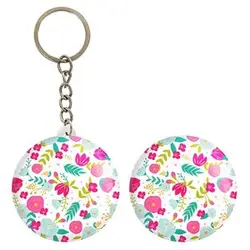 پیکسل خندالو مدل گل گلی کد 29055 به همراه جاکلیدی