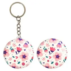 پیکسل خندالو مدل گل گلی کد 29061 به همراه جاکلیدی