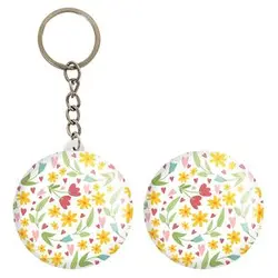 پیکسل خندالو مدل گل گلی کد 29065 به همراه جاکلیدی