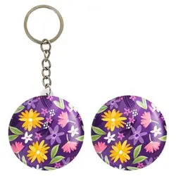 پیکسل خندالو مدل گل گلی کد 29077 به همراه جاکلیدی