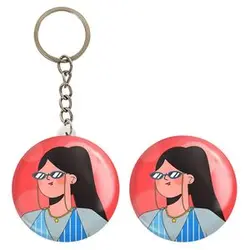 پیکسل خندالو مدل دختر قوی Girl Power کد 28941 به همراه جاکلیدی