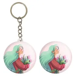 پیکسل خندالو مدل دختر قوی Girl Power کد 28954 به همراه جاکلیدی