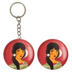 پیکسل خندالو مدل دختر قوی Girl Power کد 28957 به همراه جاکلیدی