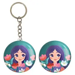 پیکسل خندالو مدل دختر قوی Girl Power کد 28958 به همراه جاکلیدی