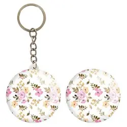 پیکسل خندالو مدل گل گلی کد 28997 به همراه جاکلیدی