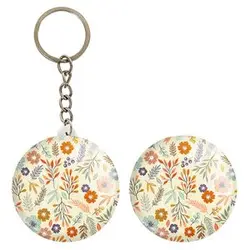 پیکسل خندالو مدل گل گلی کد 28998 به همراه جاکلیدی