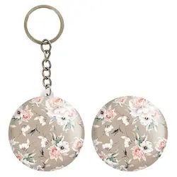 پیکسل خندالو مدل گل گلی کد 28996 به همراه جاکلیدی