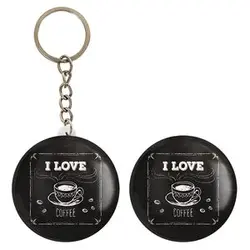 پیکسل خندالو مدل قهوه Coffee کد 21989 به همراه جاکلیدی