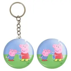 پیکسل خندالو مدل پپا و جورج انیمه پپاپیک Peppa pig کد 22071 به همراه جاکلیدی