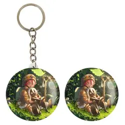 پیکسل خندالو مدل ووکو و فایوپا انیمه ساخته شده پرتگاه Made in Abyss کد 22080 به همراه جاکلیدی