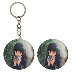 پیکسل خندالو مدل تاکینا انیمه لیکوریس ریکویل Lycoris Recoil کد 22990 به همراه جاکلیدی