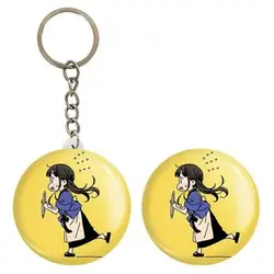 پیکسل خندالو مدل تاکینا انیمه لیکوریس ریکویل Lycoris Recoil کد 22993 به همراه جاکلیدی