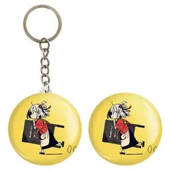 پیکسل خندالو مدل چیساتو انیمه لیکوریس ریکویل Lycoris Recoil کد 22992 به همراه جاکلیدی