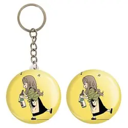 پیکسل خندالو مدل میزوکی انیمه لیکوریس ریکویل Lycoris Recoil کد 22994 به همراه جاکلیدی