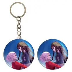 پیکسل خندالو مدل تاکینا و چیساتو انیمه لیکوریس ریکویل Lycoris Recoil کد 23012 به همراه جاکلیدی