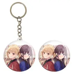 پیکسل خندالو مدل تاکینا و چیساتو انیمه لیکوریس ریکویل Lycoris Recoil کد 23018 به همراه جاکلیدی